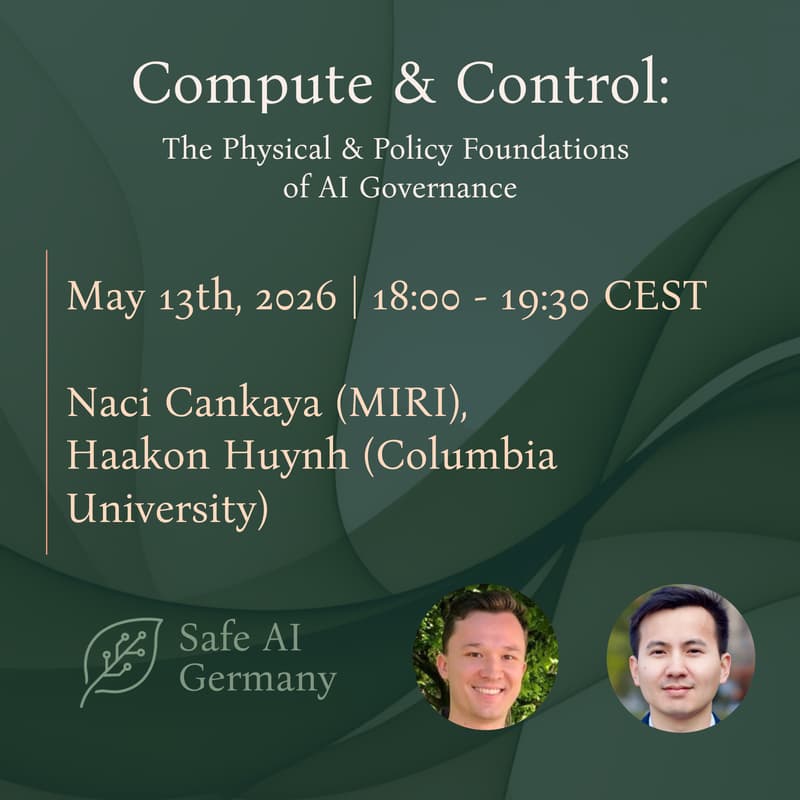 Cover Image for Compute & Control: The Physical & Policy Foundations of AI Governance
