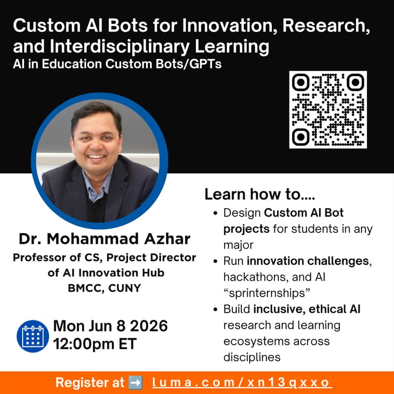Cover Image for Custom AI Bots for Innovation, Research, and Interdisciplinary Learning
