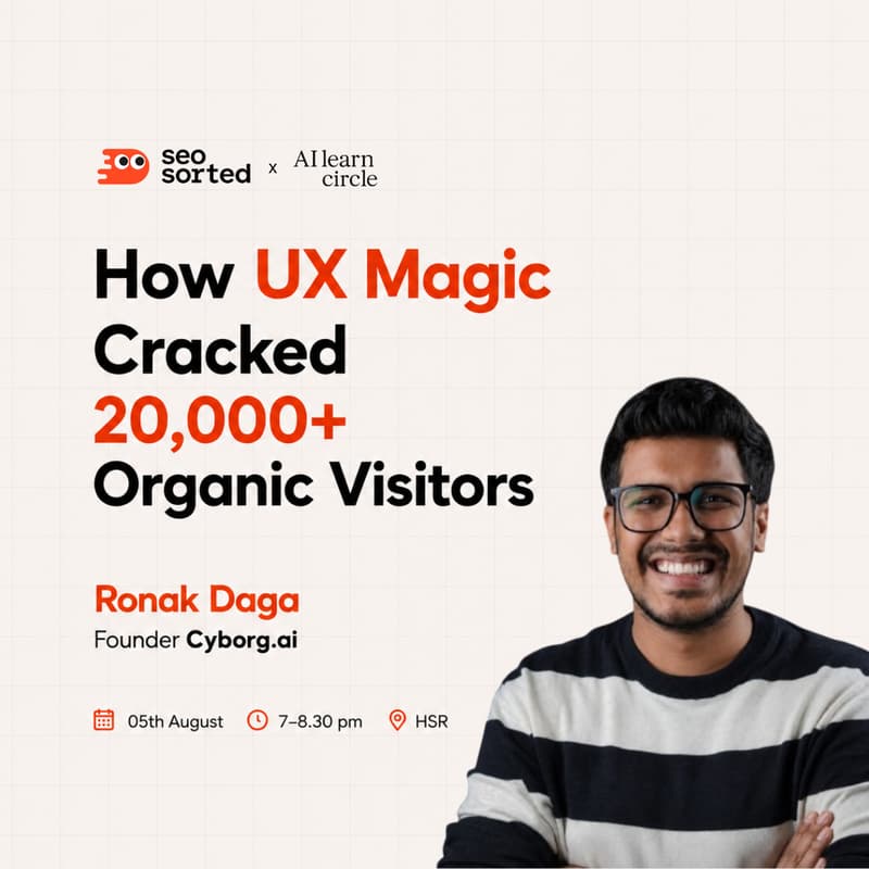 Cover Image for How UX Magic Cracked 20,000+Organic Visitors