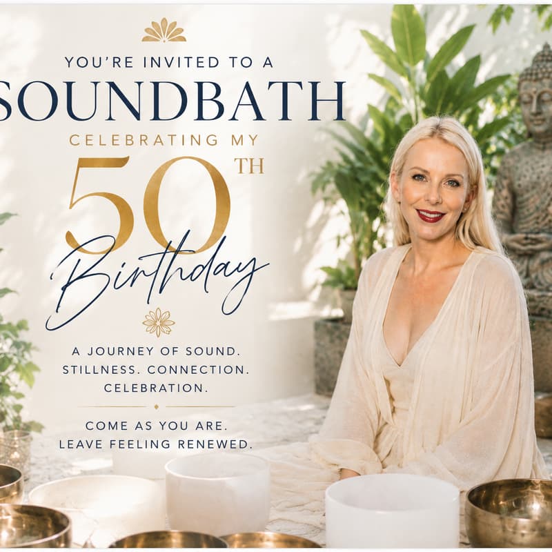 Cover Image for Marianne Halvorsen 50th Celebration - Soundbath & Ceremony