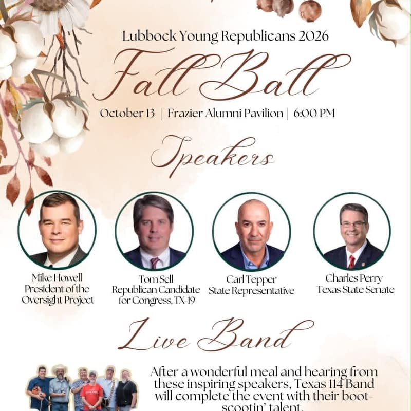 Cover Image for Lubbock Young Republicans' Fall Ball 2026