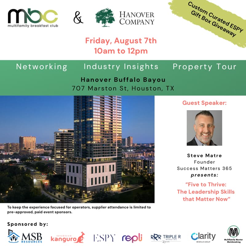 Cover Image for Multifamily Breakfast Club: Houston (with Steve Matre)