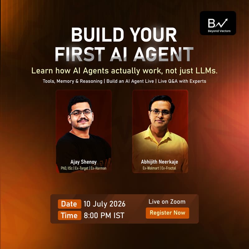 Cover Image for Build your first AI Agent (Free Webinar)