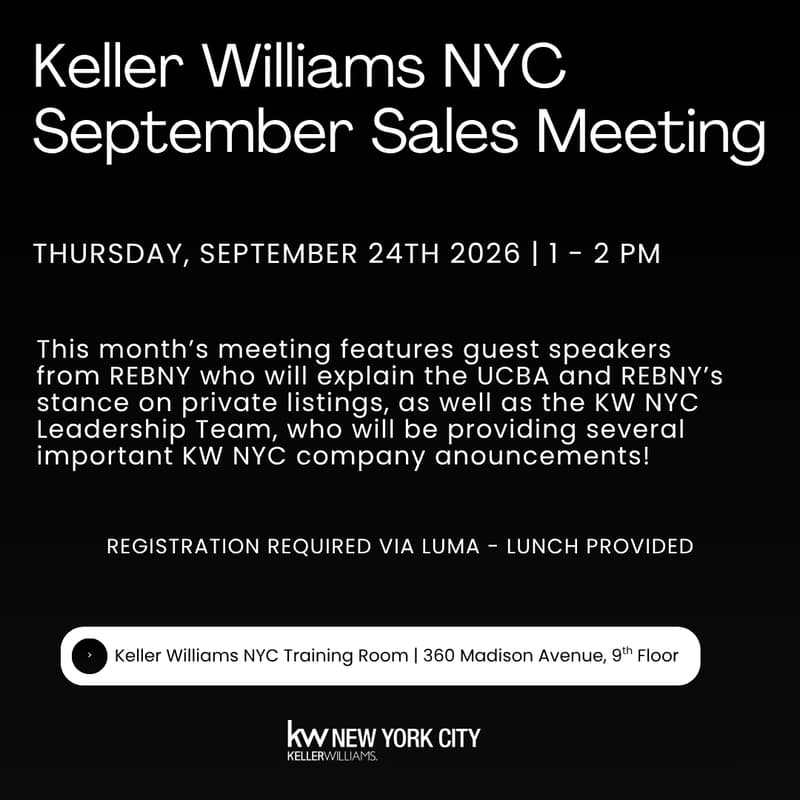 Cover Image for KWNYC SEPTEMBER SALES MEETING!