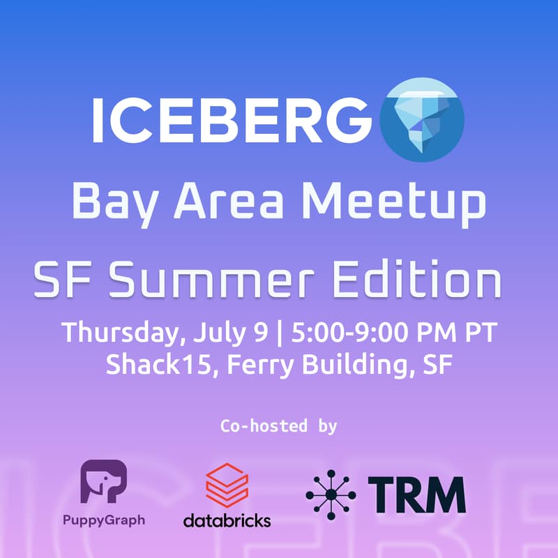 Cover Image for Apache Iceberg™ Bay Area Meetup: SF Summer Edition