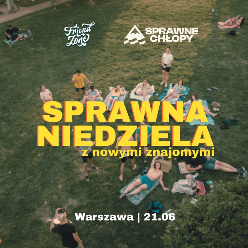 Cover Image for Sprawna Niedziela z nowymi znajomymi | piknik i gra terenowa | poznaj nowych ludzi