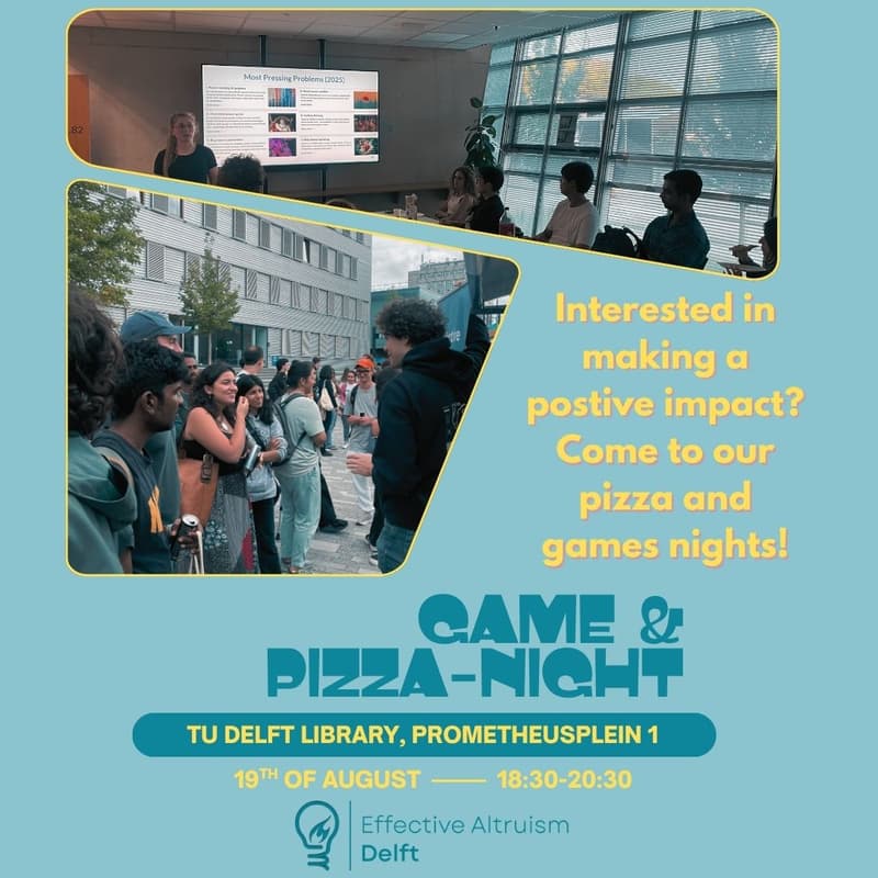 Cover Image for Positive Impact Game Night (with pizza)!