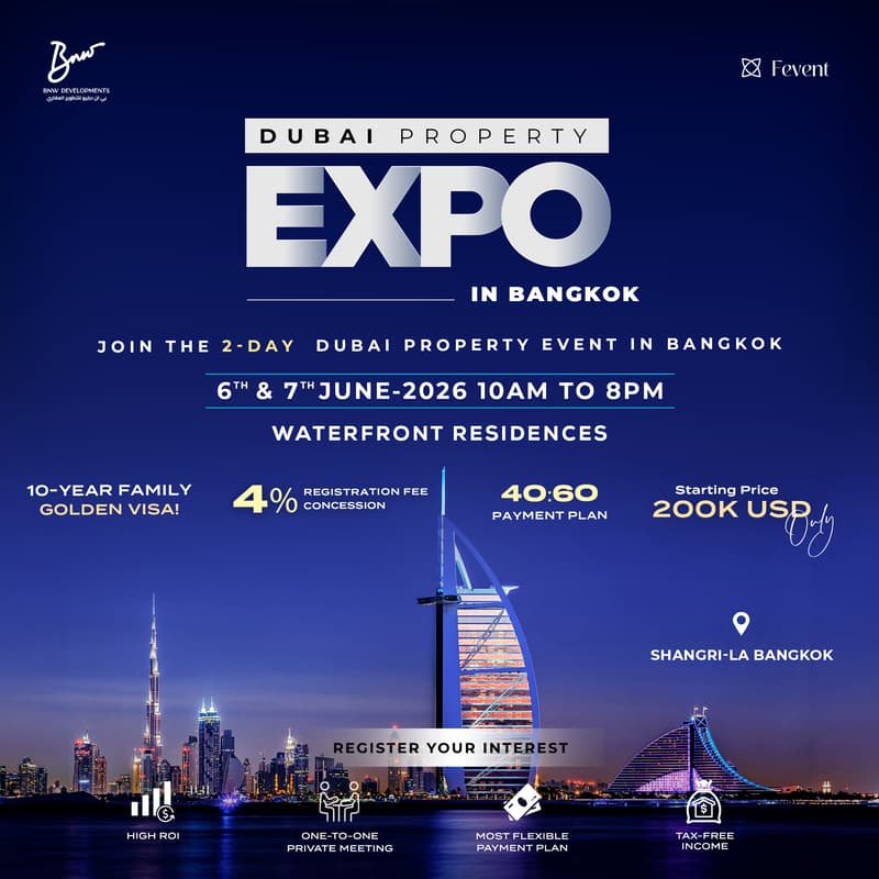Cover Image for Dubai Property Expo in Bangkok | 6th - 7th June, 2026 | BNW