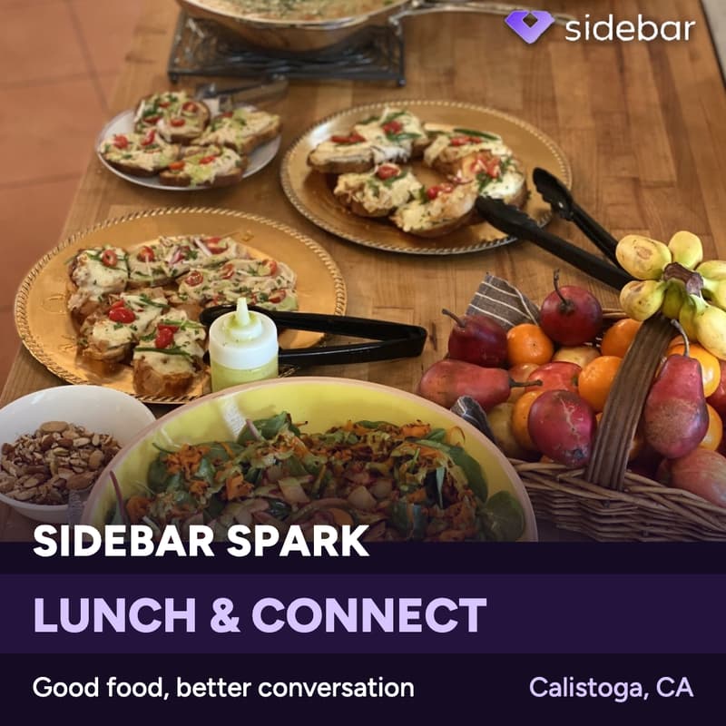 Cover Image for The Sidebar Table: Food, Friends & Connection (Early Lunch)