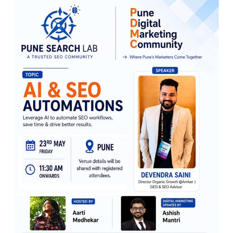 Cover Image for Pune Digital Marketing Community Meetup # 2