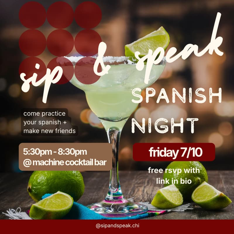 Cover Image for Sip & Speak #4: Chicago Spanish Language Exchange
