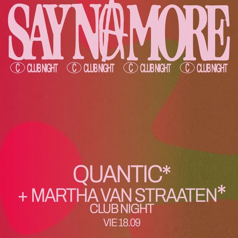 Cover Image for Club Night: Quantic & Martha Van Straten X Say No More