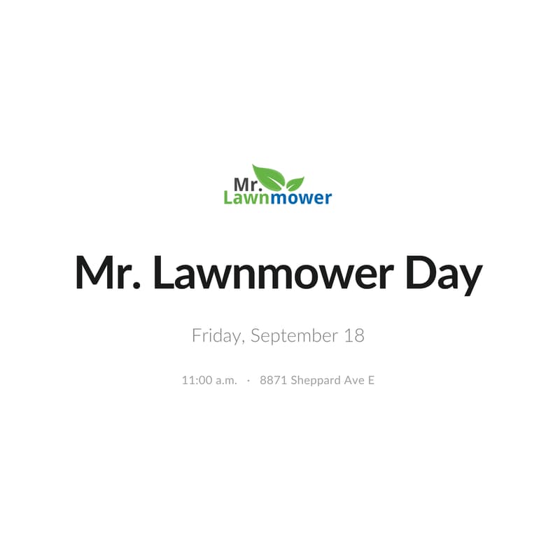 Cover Image for Mr. Lawnmower Day 2026: Annual Client Appreciation BBQ