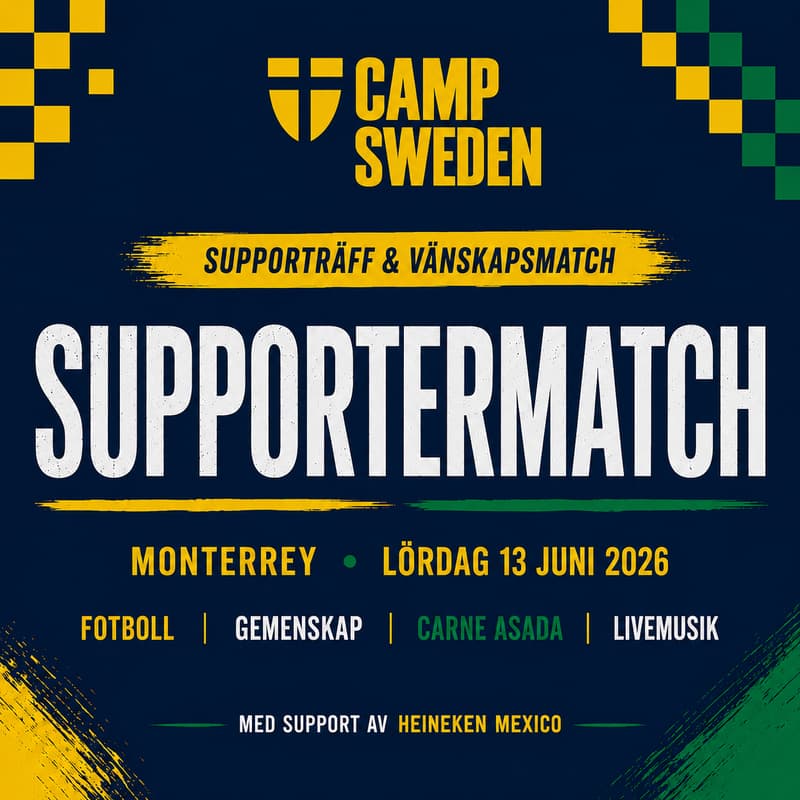 Cover Image for Supportermatch Sverige vs Mexico