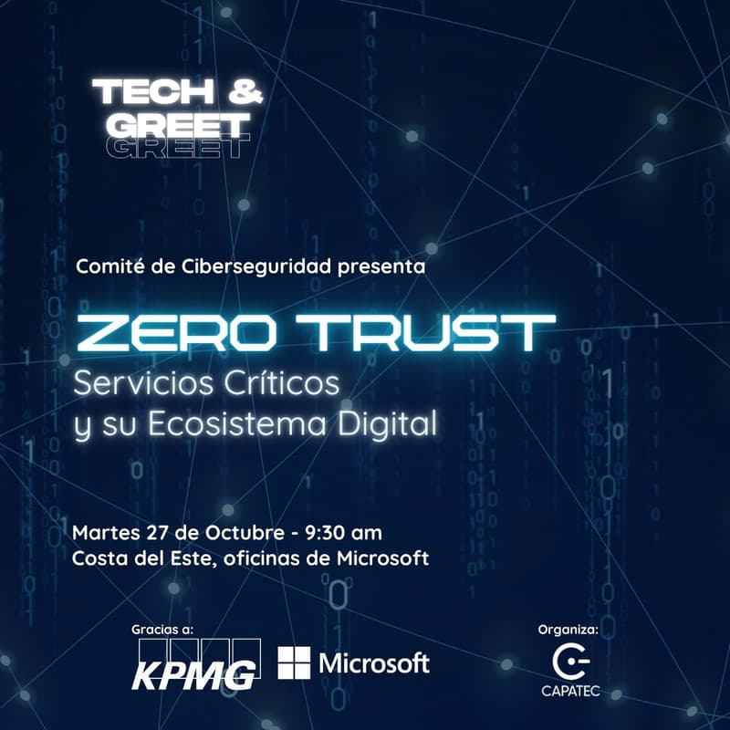 Cover Image for Tech & Greet Ciberseguridad