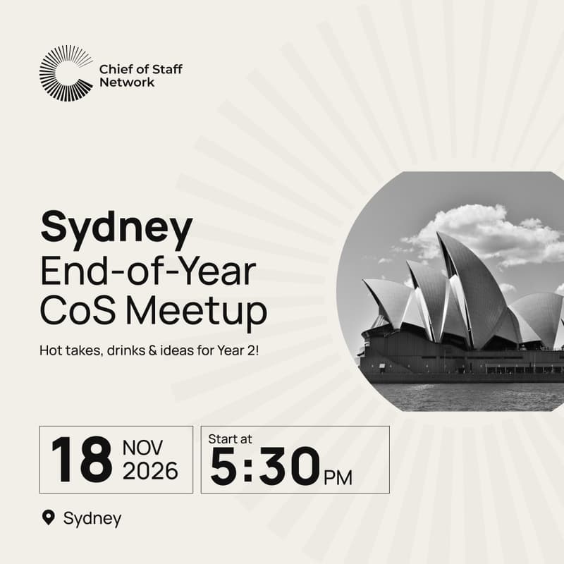 Cover Image for Sydney Chief of Staff End-of-Year Meetup