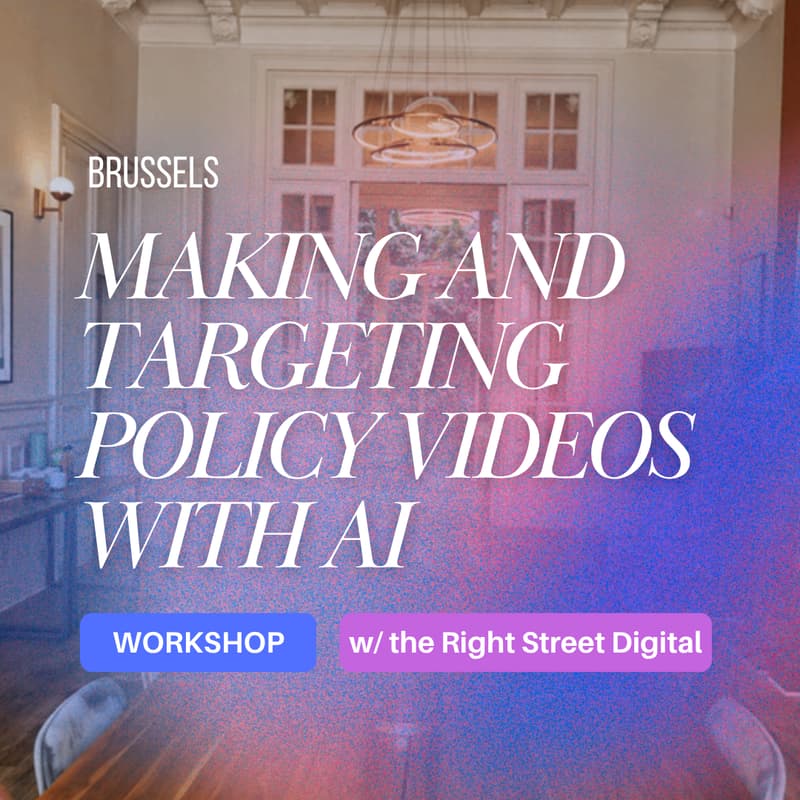 Cover Image for Making and targeting policy videos with AI • A Comms & Marketing Workshop