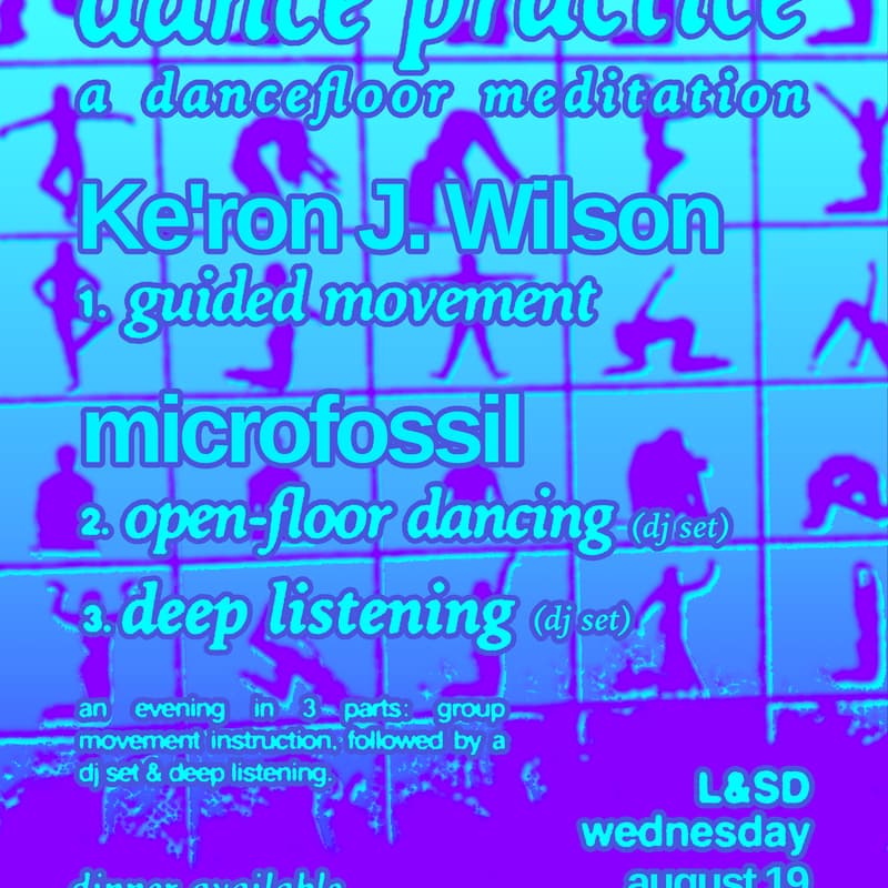Cover Image for dance practice: Ke'ron J. Wilson + microfossil