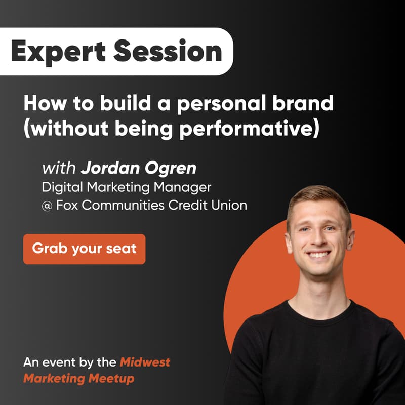 Cover Image for Expert Session On Building a Personal Brand (without being performative)