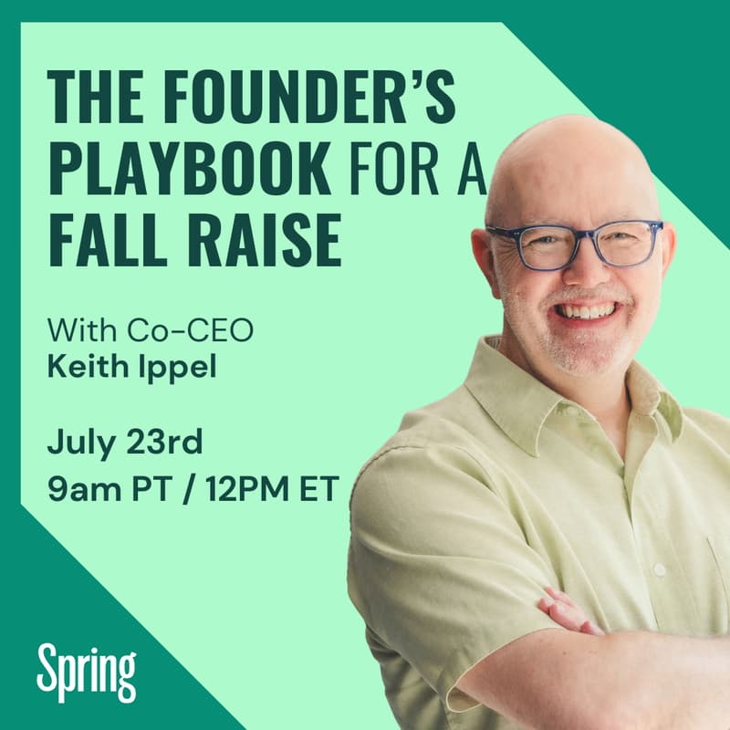 Cover Image for The Founder’s Playbook for a Fall Raise