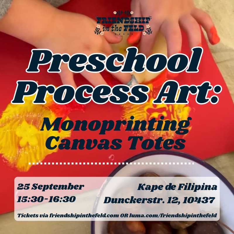 Cover Image for Preschool Process Art: Monoprinting Canvas Totes for ages 3-6
