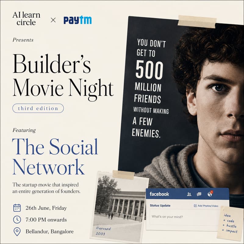 Cover Image for Builders Movie Night: The Social Network