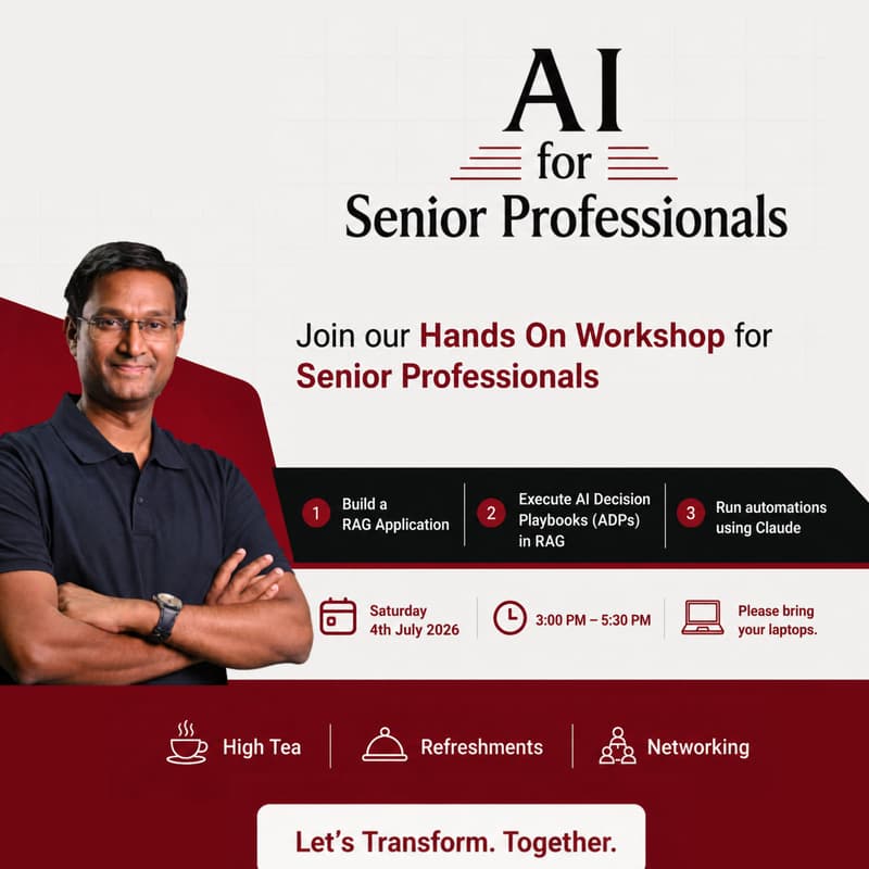 Cover Image for Weekend AI Workshop for Senior Professionals