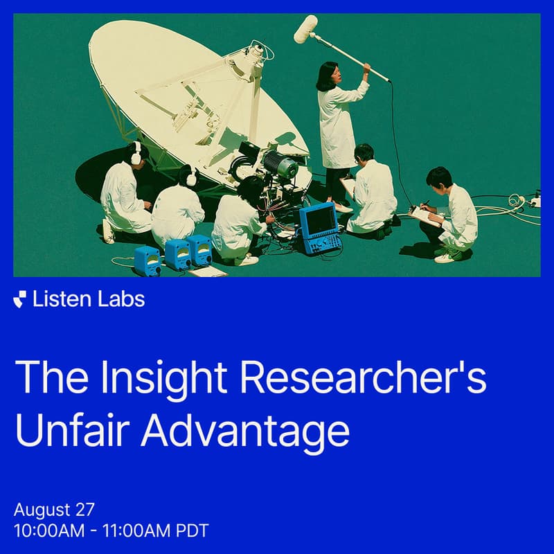 Cover Image for [Webinar] The Insight Researcher's Unfair Advantage