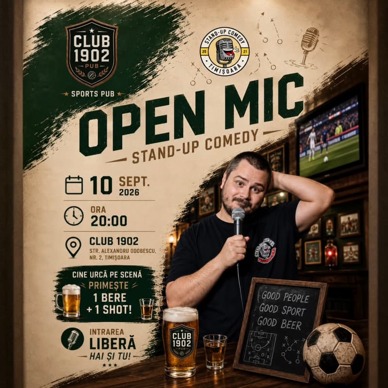 Cover Image for Open Mic - Stand -up Comedy 🎤🎤🎤