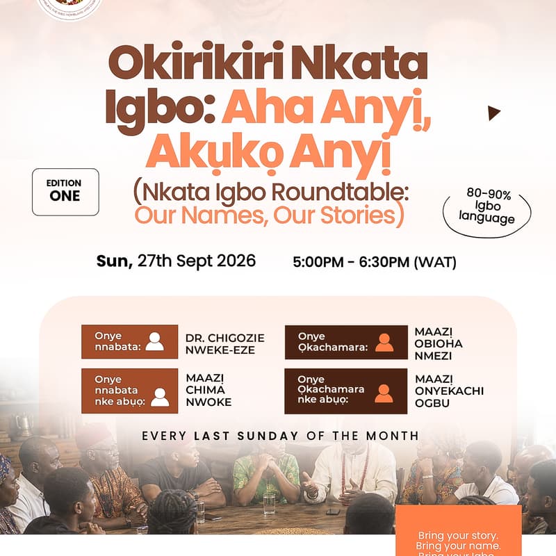 Cover Image for Okirikiri Nkata Igbo: Aha Anyị, Akụkọ Anyị