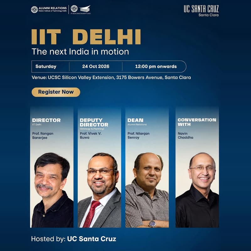 Cover Image for The IIT Delhi Director & Deans Meet Bay Area Alumni