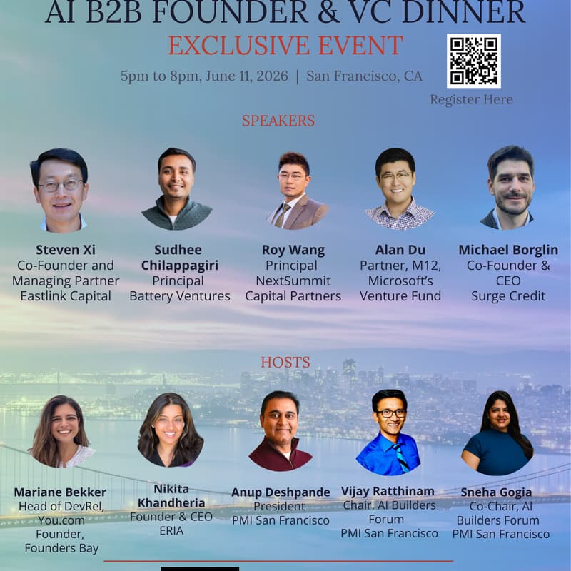 Cover Image for AI Builders Forum Social - Dinner, DJ & Happy Hour