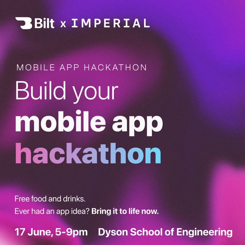 Cover Image for Imperial College x bilt.me mobile app hackathon