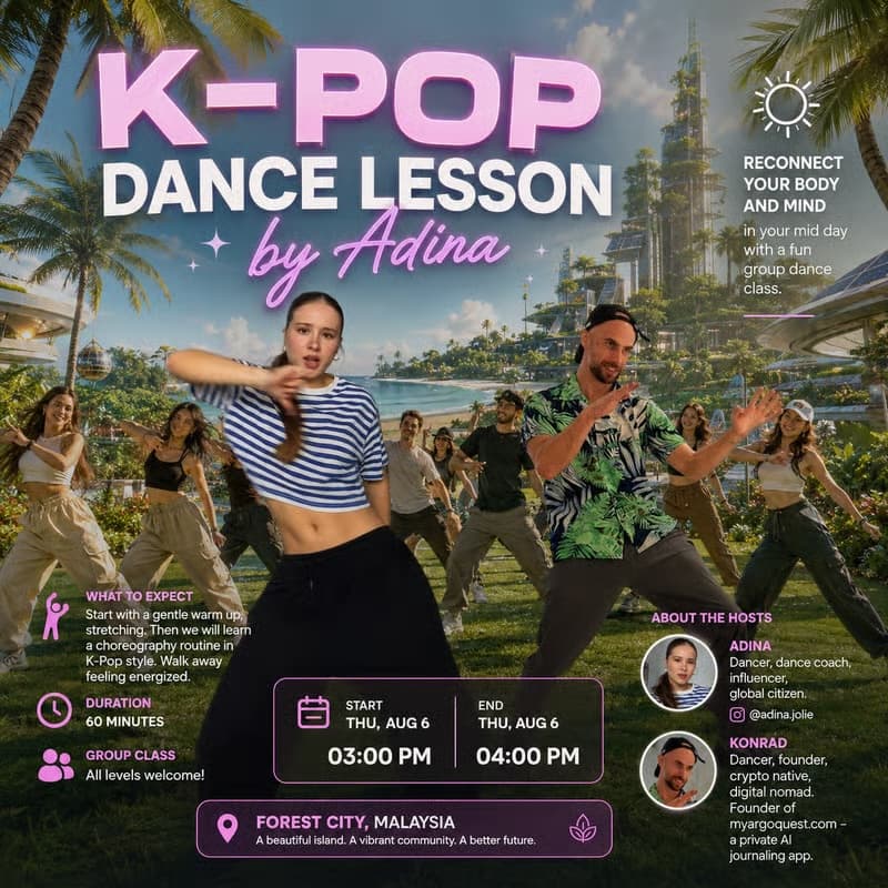 Cover Image for K-Pop Dance Class with Adina and Konrad
