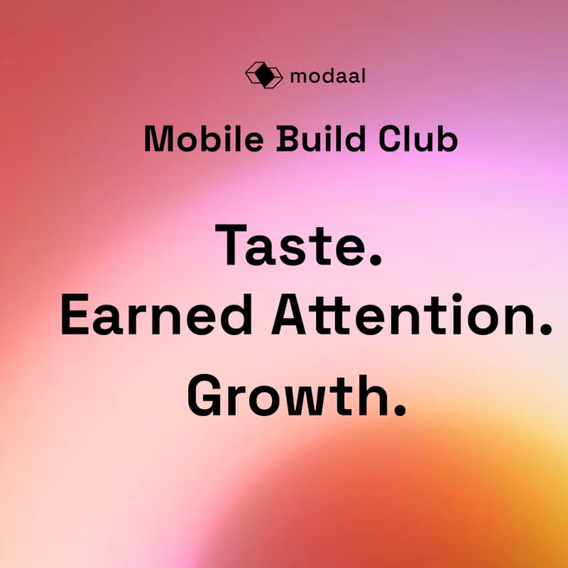 Cover Image for Modaal Mobile AI Build club: #Marketing a B2C brand on a small budget — with Alison Feldmann