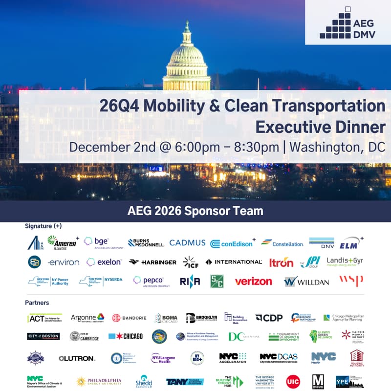 Cover Image for 26Q4 DMV Executive Dinner: Mobility & Clean Transportation
