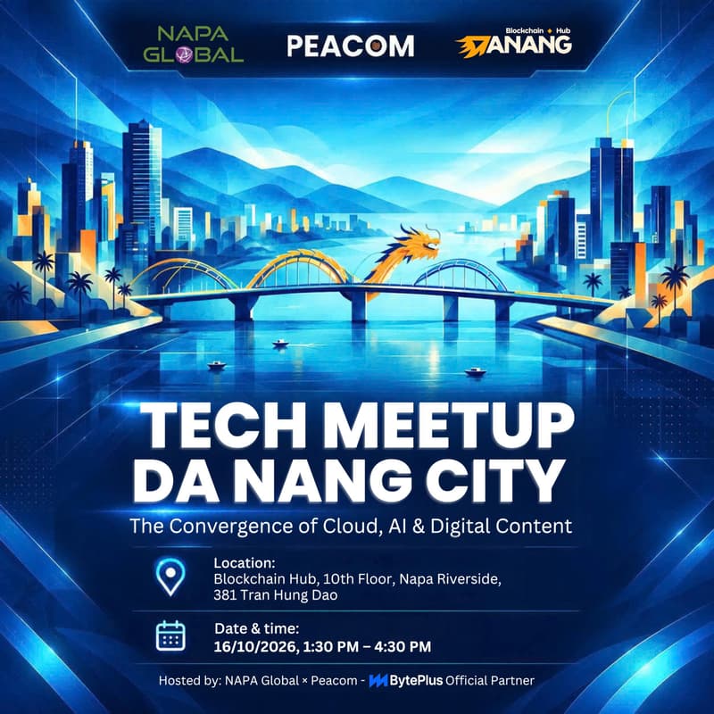 Cover Image for TECH MEETUP - DA NANG CITY | The Convergence of Cloud, AI & Digital Content