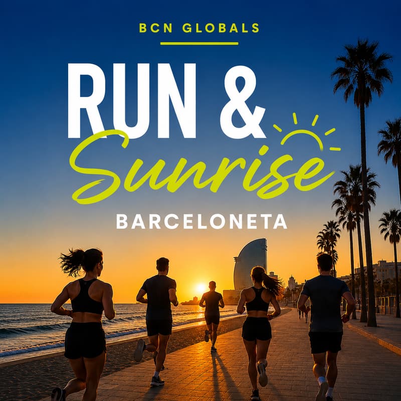 Cover Image for Run & Sunrise ✹ Barceloneta 5K/8K Early Morning Run + Optional Swim