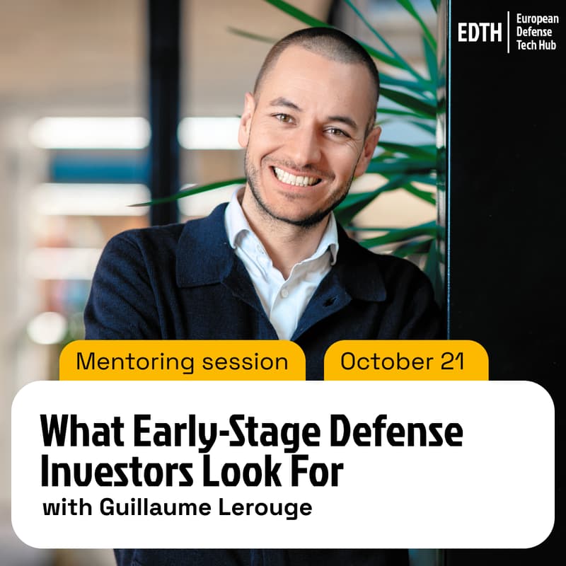 Cover Image for EDTH x Guillaume Lerouge — What Early-Stage Defense Investors Look For (Hexa)
