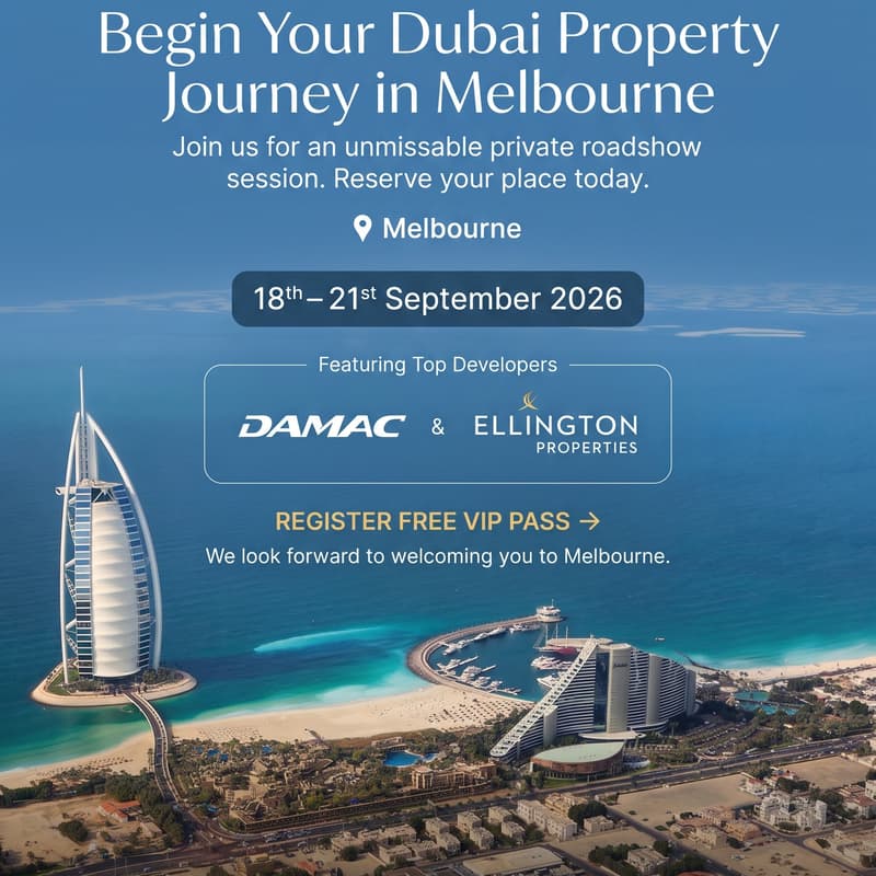 Cover Image for Dubai Property Investment Roadshow — Melbourne | WeNest