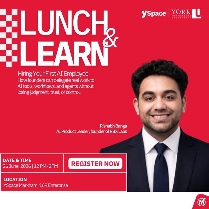 Cover Image for Lunch & Learn: Hiring Your First AI Employee: How founders can delegate real work to AI tools, workflows, and agents without losing judgment