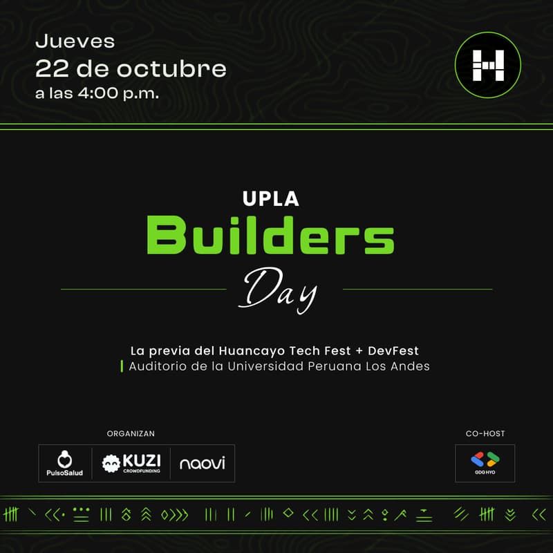 Cover Image for UPLA Builders Day: la previa del Huancayo Tech Fest + DevFest.