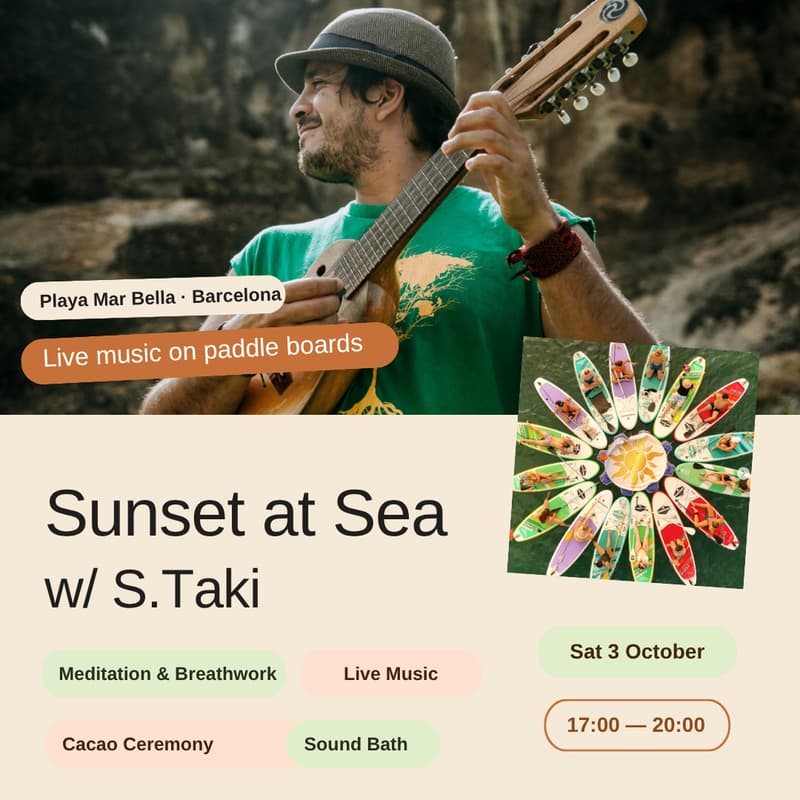 Cover Image for Sunset at Sea Fiesta - Cacao, Live Music & Sound Journey
