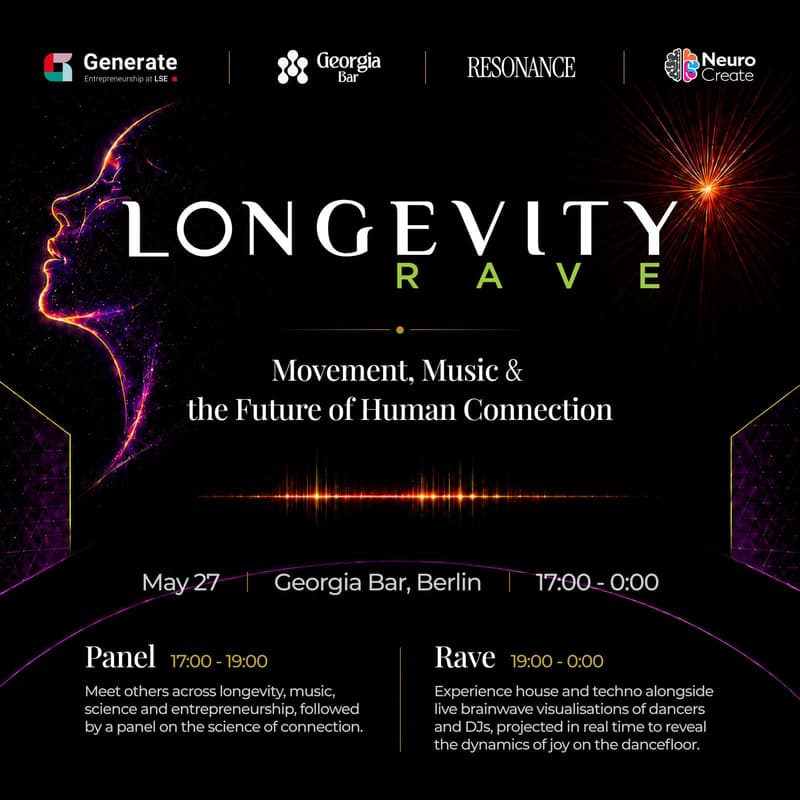Cover Image for Longevity Rave × LSE Generate: The Power of Joy and the Dancefloor