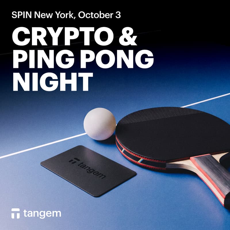 Cover Image for Crypto & Ping Pong night with Tangem
