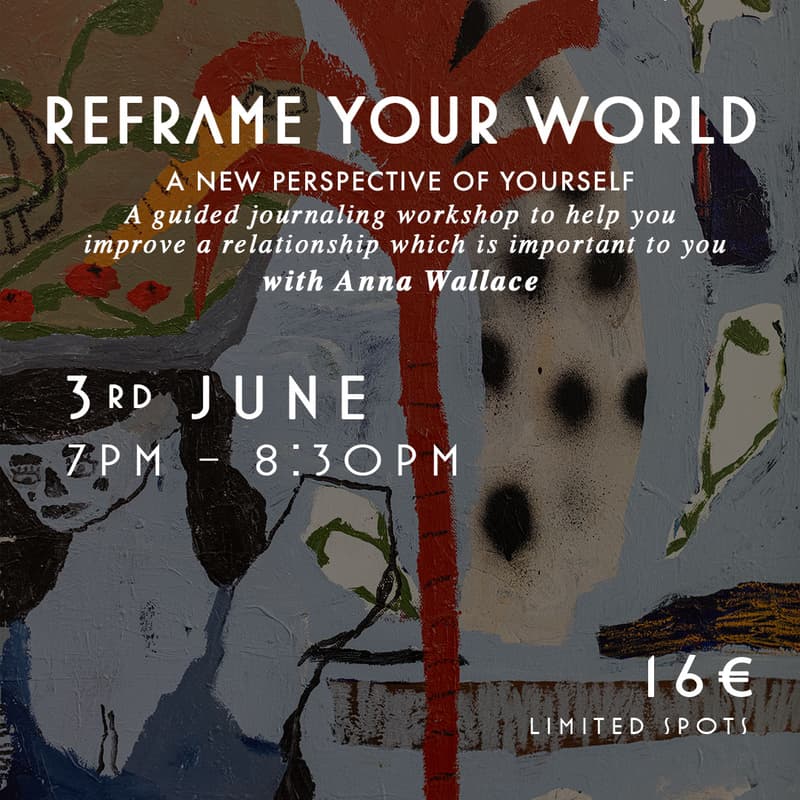 Reframe Your World, guided journaling workshop at Eritage, Lisbon