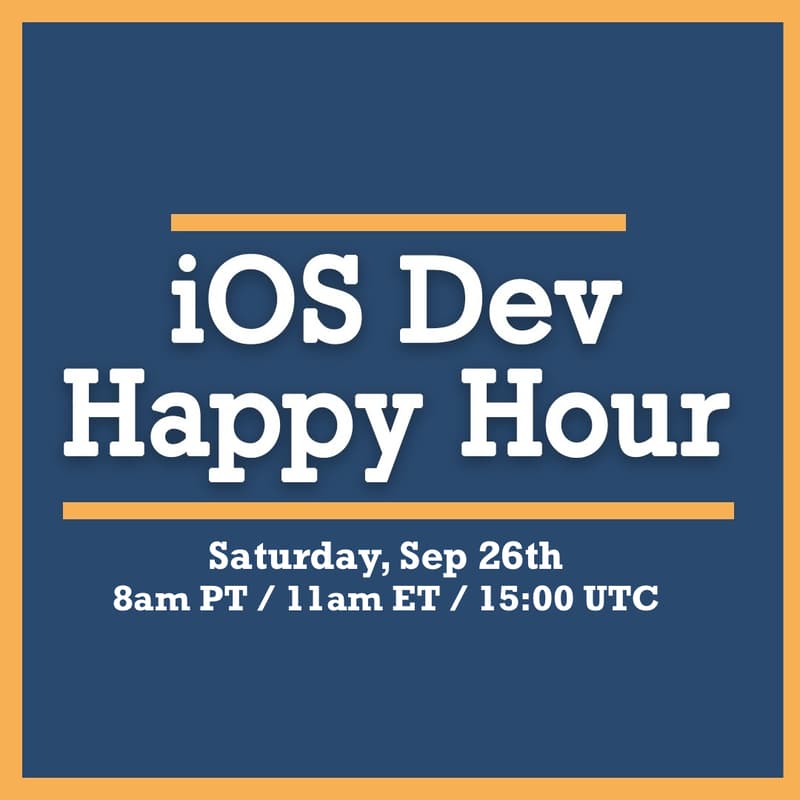Cover Image for iOSDevHappyHour September