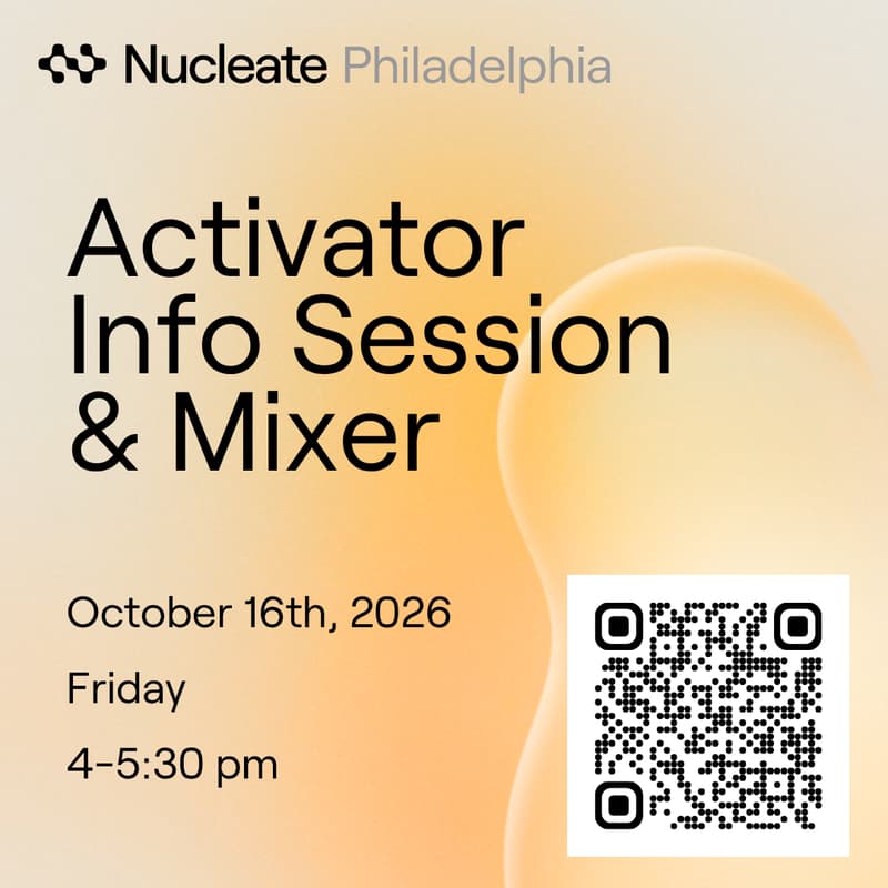 Cover Image for Activator Info Session & Mixer by Nucleate Philadelphia