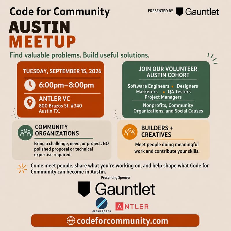 Cover Image for Code For Community - Austin