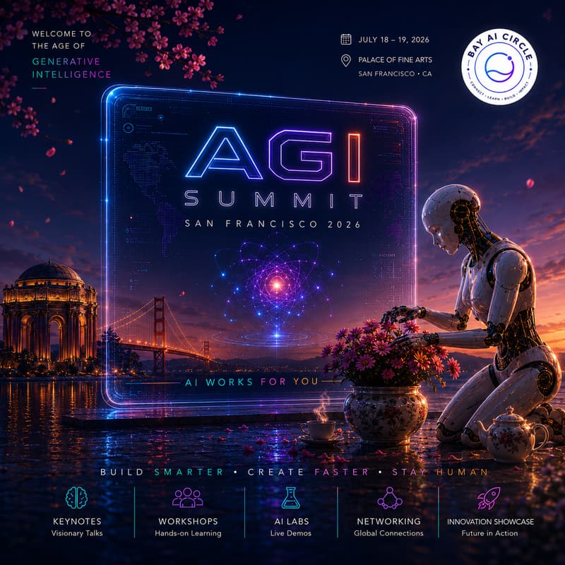Cover Image for AGI Summit & GenAI Summit 2026 | Where GenAI Converges · July 18–19 · Palace of Fine Arts, San Francisco
